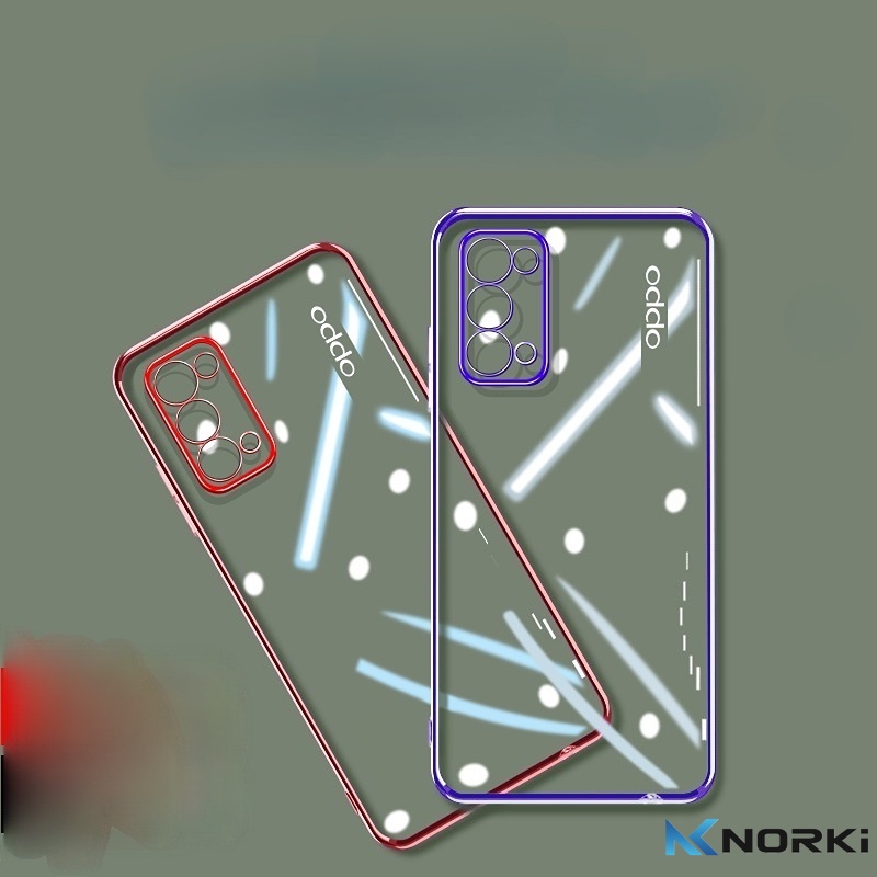 Ốp Điện Thoại TPU Mềm Siêu Mỏng Trong Suốt Mạ Viền Cho OPPO Reno 5 5Z 5Pro Reno 4F Reno 2 2F 2Z Reno 3 4G