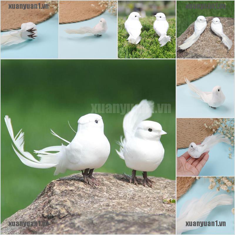 1 Chú Chim mini Bằng Xốp Nhân Tạo Trang Trí mini 1 Cái