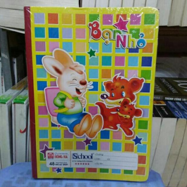 10 vở ô ly hồng hà 48 trang - 4 ô ly