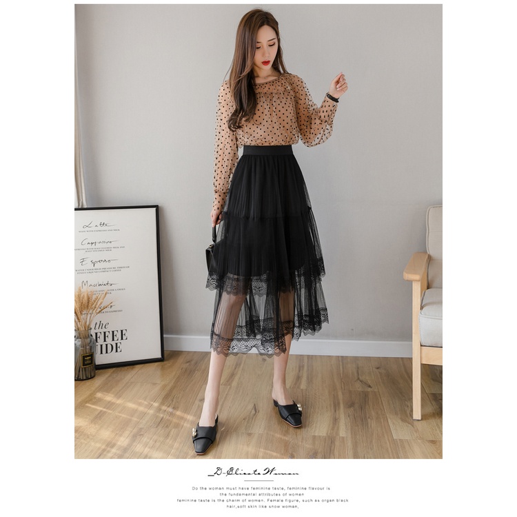 Chân váy cổ tích 3 tâng dễ thương VAY86 free size