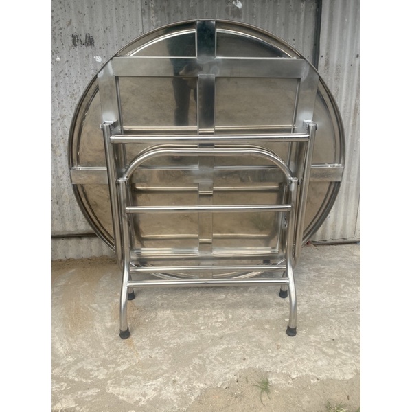 Bàn tròn 1m2 inox 304 dày 1.2mm siêu bền bỉ giá siêu sốc