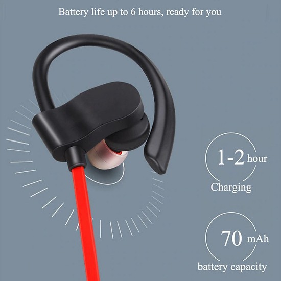 Tai Nghe Bluetooth Móc Tai Kiểu Dáng Thể Thao (màu ngẫu nhiên)