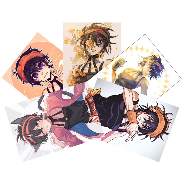 Sét 6 poster anime jojo no kimyou na bouken khổ 20 x30cm