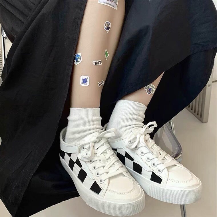 [HÀNG ORDER] Giày Vải Dây Buộc Kẻ Caro Xanh Trắng Siêu HOT | BigBuy360 - bigbuy360.vn