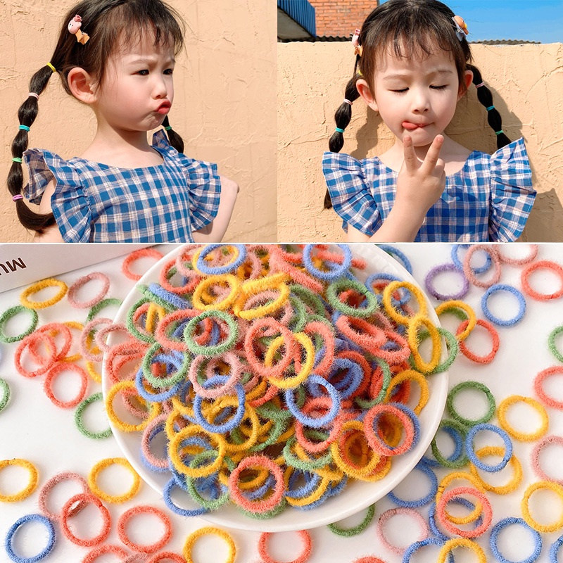Dây Buộc Tóc Co Giãn Tốt Không Làm Tổn Thương Tóc Dễ Thương Cho Bé