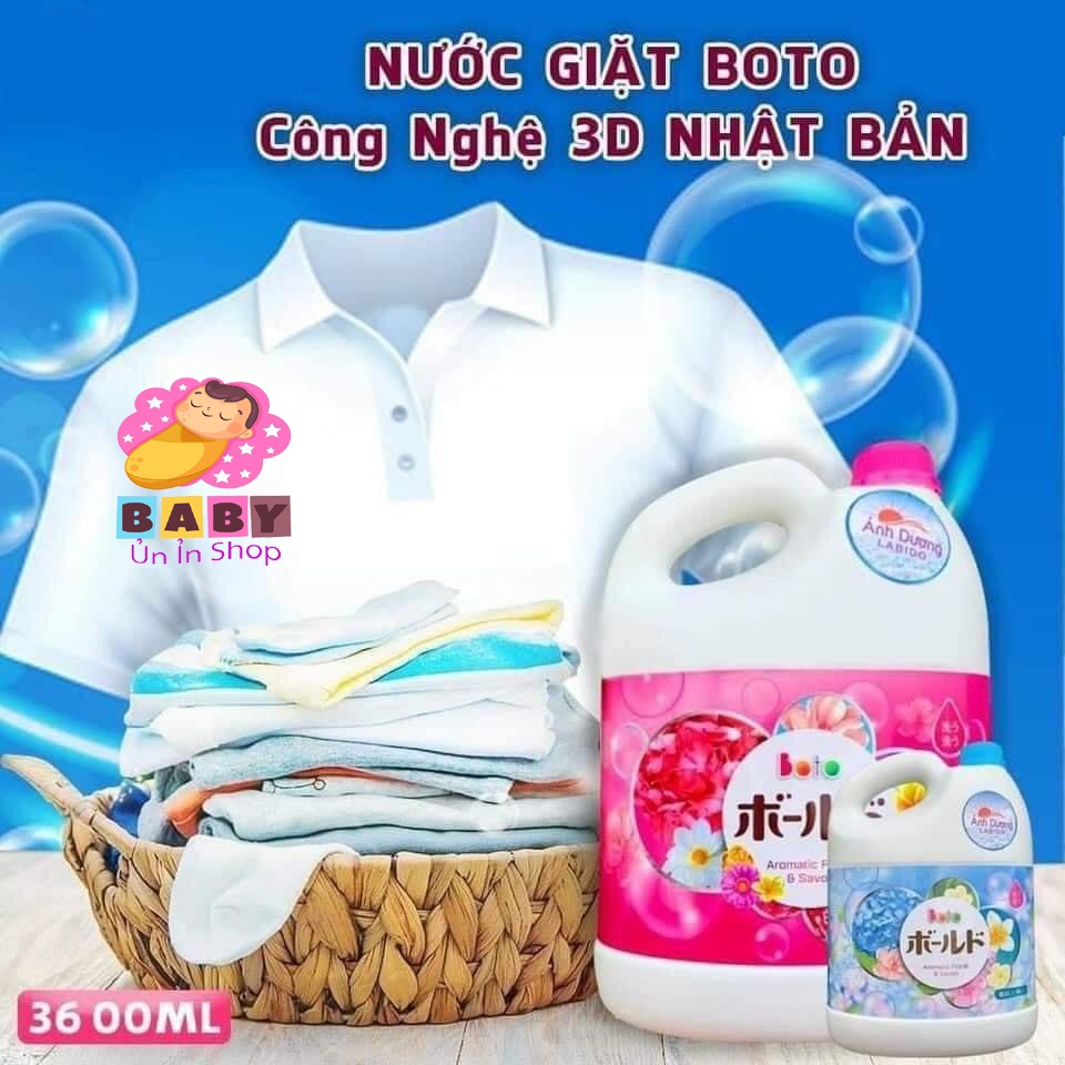 [XẢ KHO]NƯỚC GIẶT BOTO CÔNG NGHỆ 3D NHẬT BẢN - GIỮ MÀU, SÁNG VẢI HOÀN TOÀN TỰ NHIÊN.