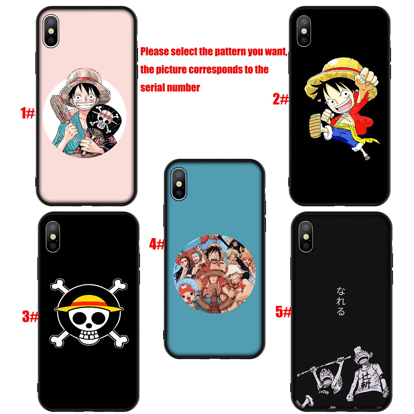 Samsung Galaxy A02S J2 J4 J5 J6 Plus J7 Prime A02 M02 j6+ A42 + Casing Soft Silicone One Piece luffy Anime Phone Case