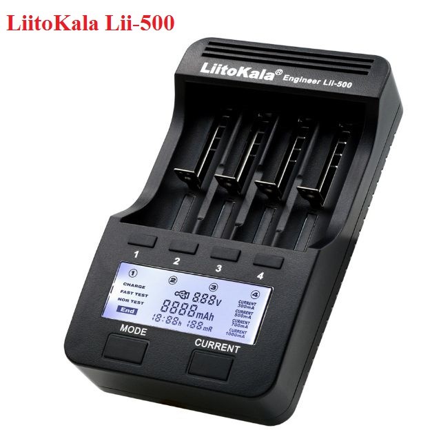 Bộ Sạc Pin Chính Hãng Liitokala Lii-500- kèm nguồn