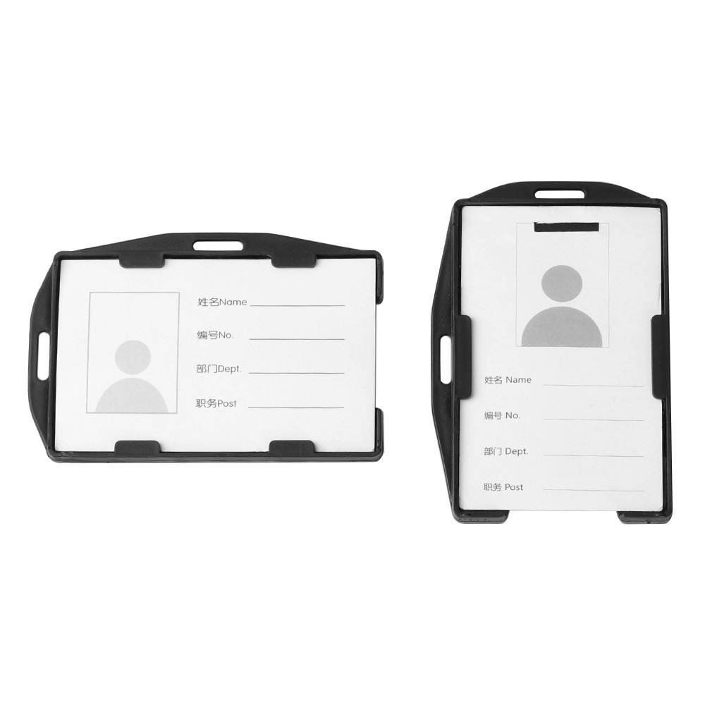 Bộ 1/3 Bao Đựng Thẻ ID Bằng Nhựa Cứng Nhỏ Gọn Tiện Dụng Nhiều Màu Sắc Tùy Chọn