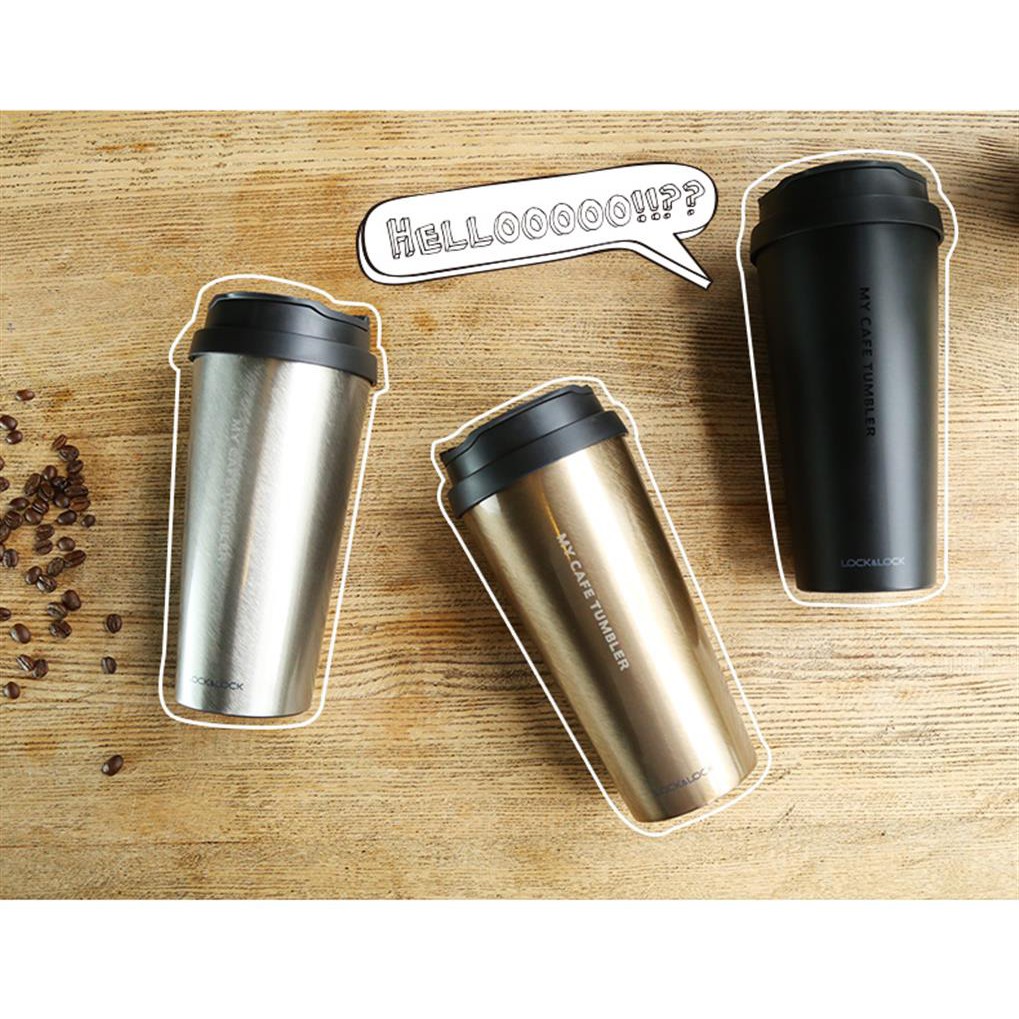 [Mã LIFEHL9 giảm 8% tối đa 100K đơn 250K] Bình giữ nhiệt Lock&Lock Clip Tumbler - 540ml - Gold [LHC4151GOD]