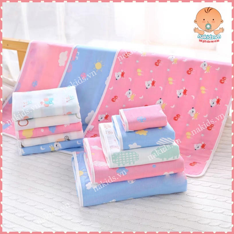 Lót Chống Thấm 6 Lớp Sợi Tre ORGANIC, Miếng Lót Thay Bỉm Tã Cho Bé Kích Thước 30x45cm