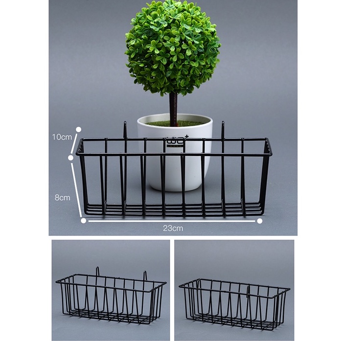 Giỏ Cài Lưới, Giỏ Sắt Treo Tấm Lưới Để Đồ Đa Năng Trang Trí Nhà Cửa Decor Bàn Làm Việc Quán Cafe