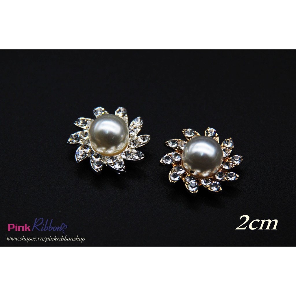 Charm hạt trai mạ kim mẫu 1
