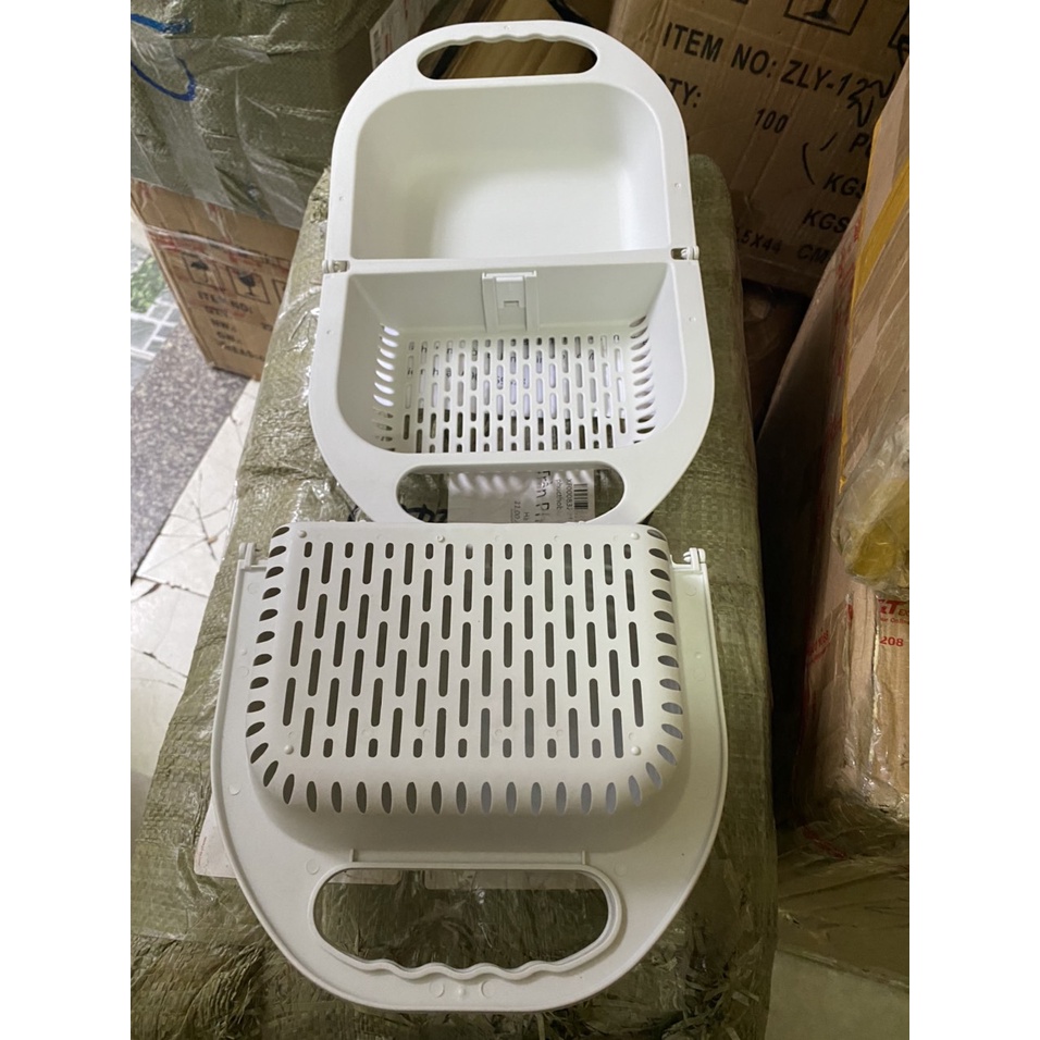 Rổ Nhựa Gấp Gọn Gập Đôi