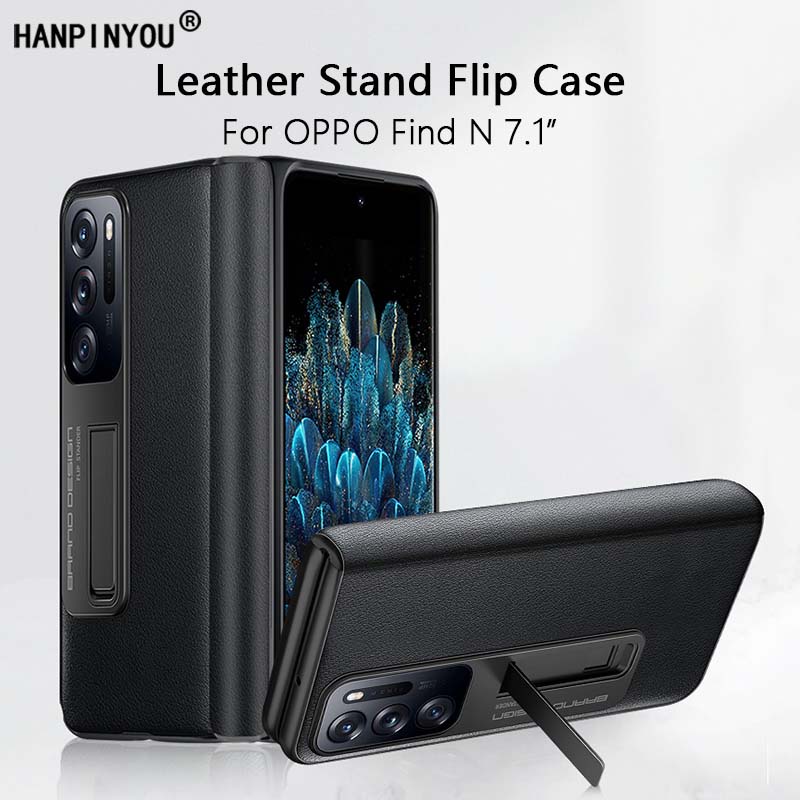 Ốp Điện Thoại Da Nắp Gập Chống Dấu Vân Tay Sang Trọng Cho OPPO Find N 7.1