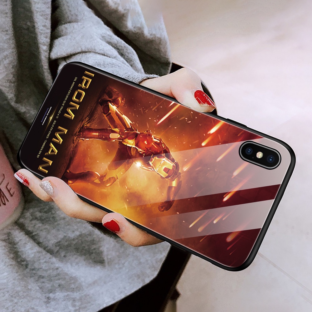 Ốp Điện Thoại Kính Cường Lực Hình Siêu Anh Hùng Marvel Cho Xiaomi Redmi Note 11/Note 11S Note 11 Pro 4G/5G