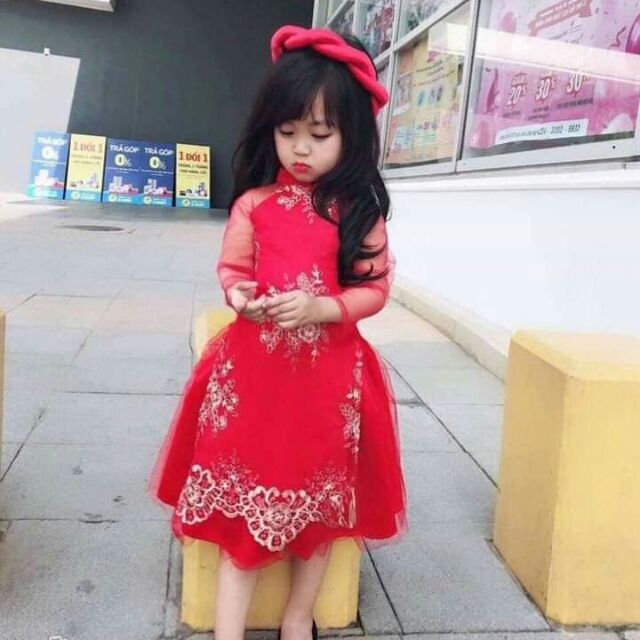 Áo dài cách tân cho bé