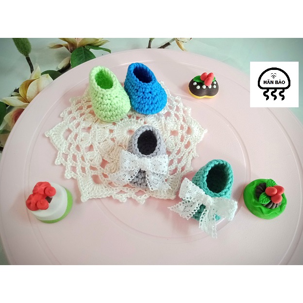 Outfit doll 20cm - Giày len cho doll