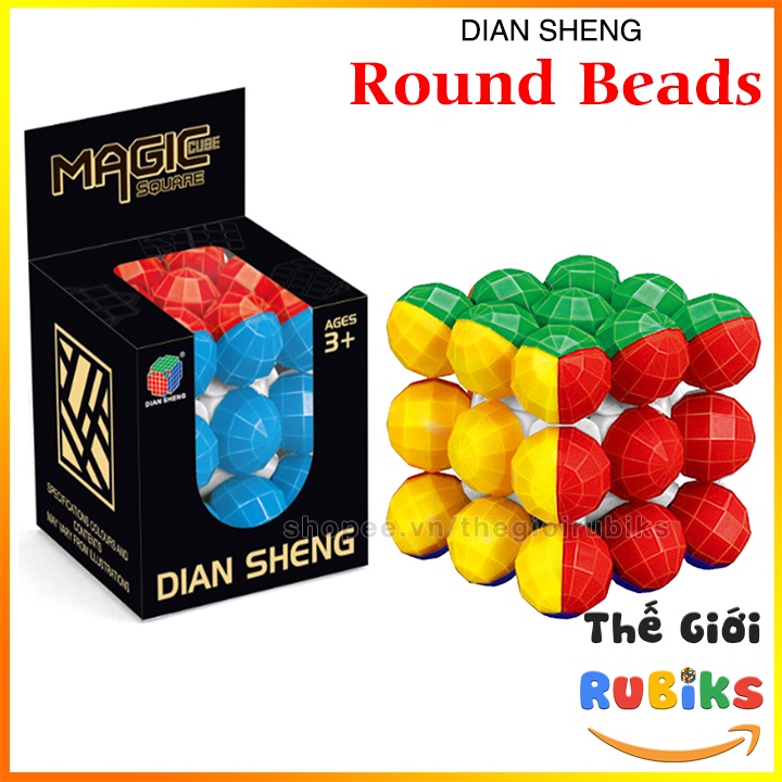 Rubik Biến Thể DianSheng 3x3 Round Beads Cube Siêu Khó Đồ Chơi Giáo Dục Trí Tuệ Thông Minh