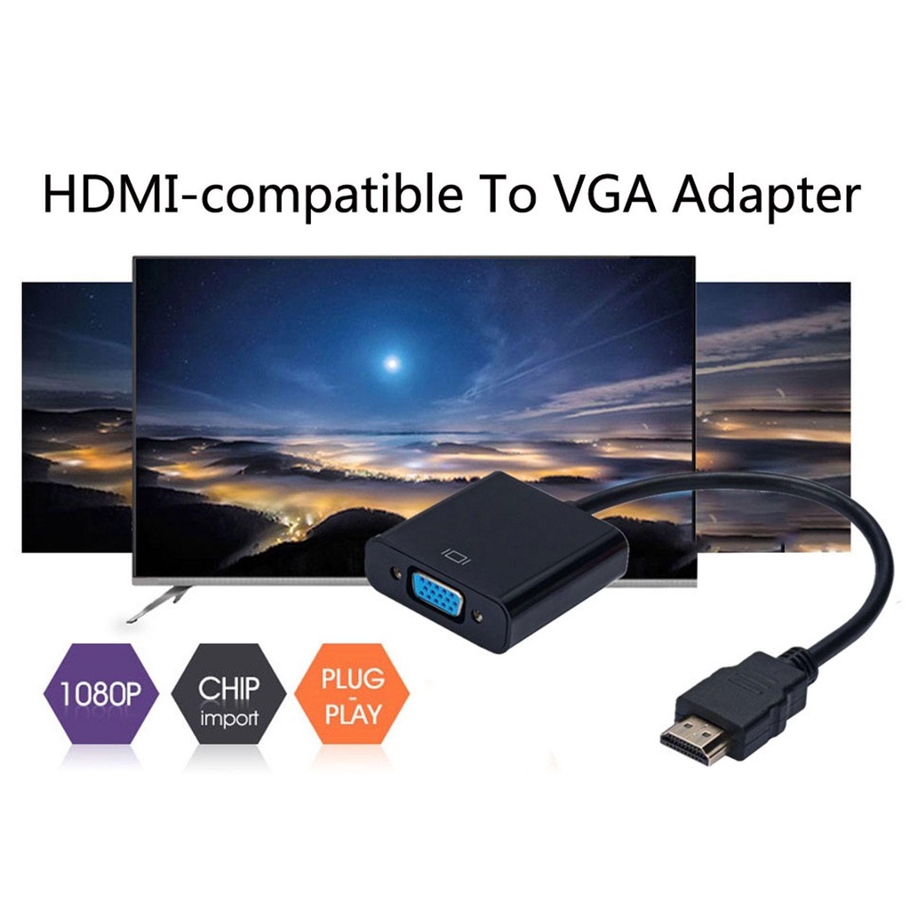 BTLIMER Cáp Chuyển Đổi HDMI Sang VGA Cho Laptop Máy Tính Bảng