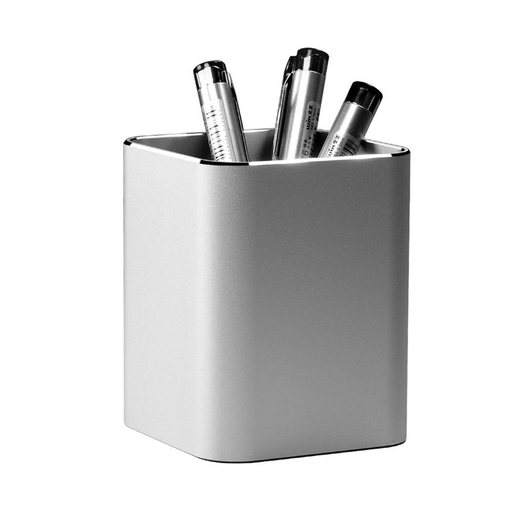 Hộp đựng bút bằng kim loại nhôm hình vuông siêu bền tiện lợi