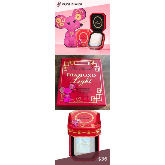 PHẤN BẮT SÁNG TOO FACED NEW DIAMOND LIGHT MULTI-USE DIAMOND FIRE HIGHLIGHTER FOR LUNAR NEW YEAR CHÍNH HÃNG - 9618