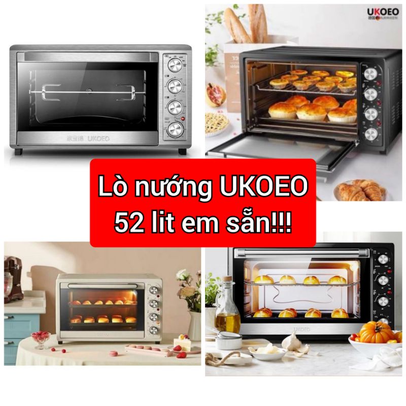 Lò nướng Ukoeo Dung tích 32l hàng, Lò nướng gia đình, nướng bánh, nướng gà - Hàng chính hãng - Bảo hành 12 tháng