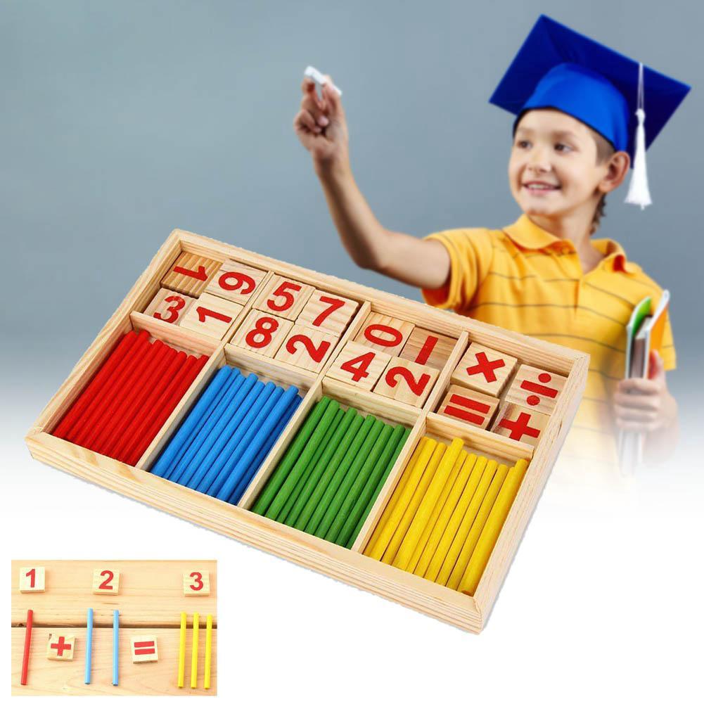 Montessori Mathematical Intelligence Stick Preschool Educational Toy Counting