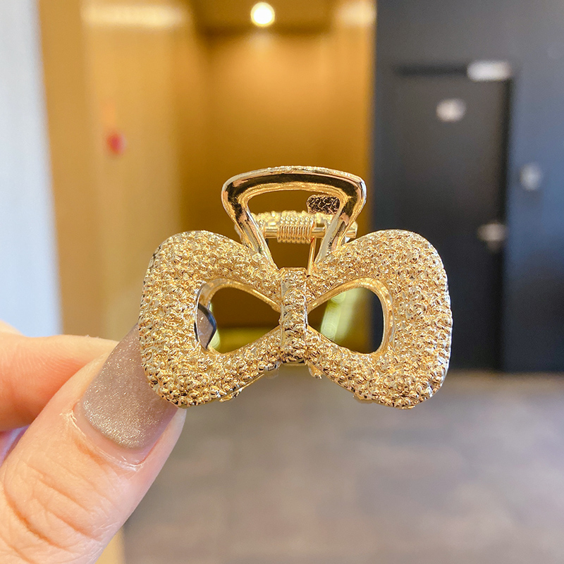 Kẹp Tóc Kim Loại Mạ Vàng Thiết Kế Tinh Tế Hợp Thời Trang