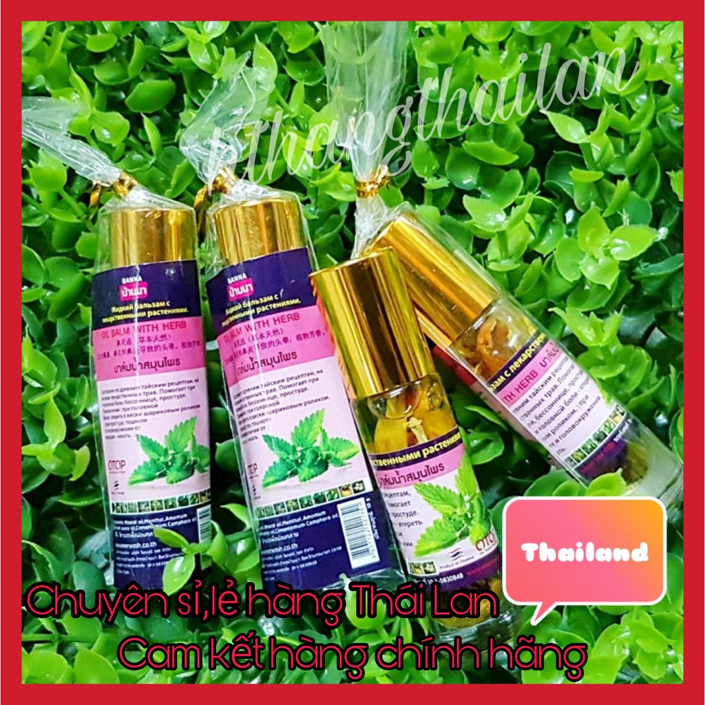 [CẢM CÚM] Dầu lăn sâm 11 vị Thái Lan giảm ngay cơn đau đầu - Dầu lăn Thái Lan hương bạc hà dễ chịu