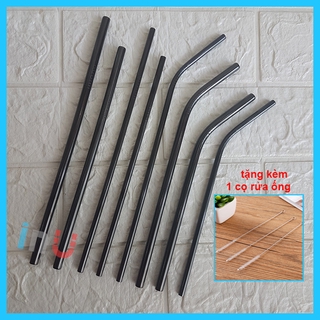 [Ảnh thật] HCM - Ống hút inox đen bí ẩn sang trọng nhiều kích thước chọn
