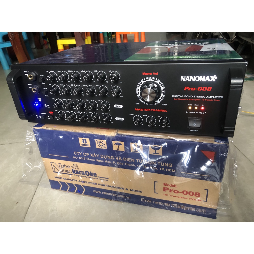 Amply Nanomax Pro-008 chay 12 sò Japan Cs 820W