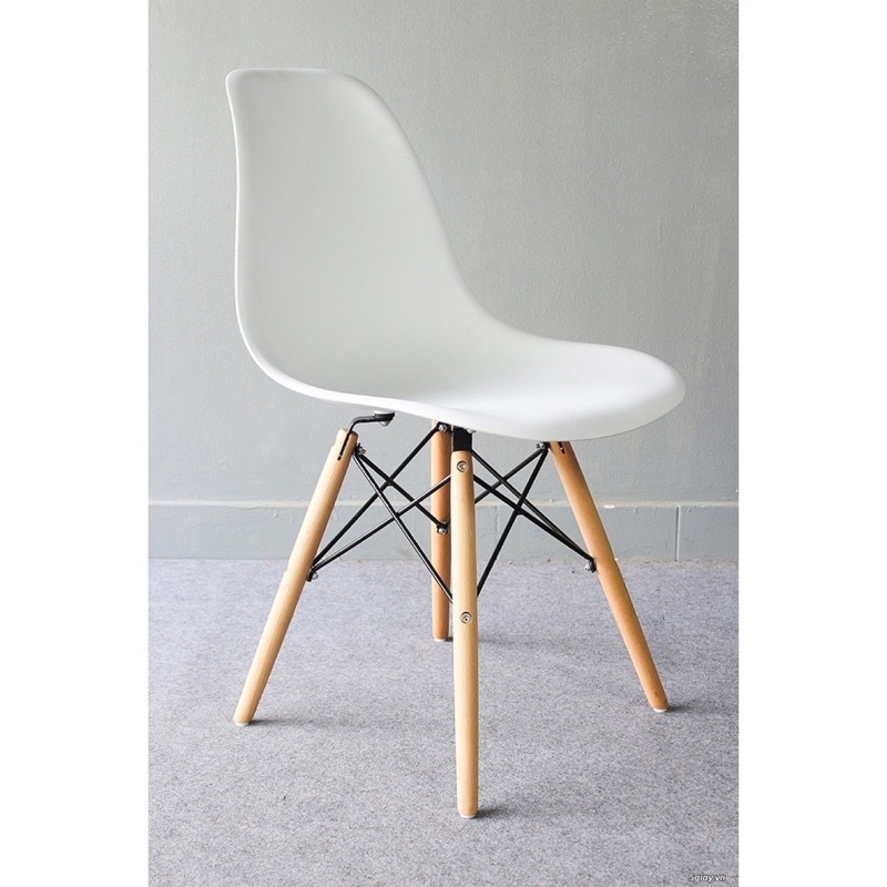 *GIÁ XƯỞNG*Ghế eames lưng nhựa chân gỗ