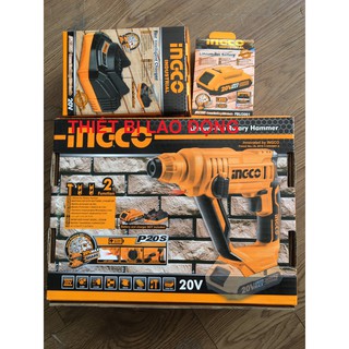 Máy khoan bê tông dùng pin 20v ingco crhli1601