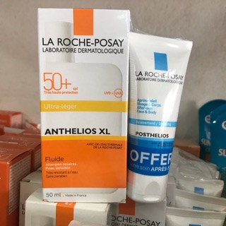 Set Kem Chống Nắng Và Nhả Nắng La Roche Posay Anthelios XL Comfort SPF50+ 50ml
