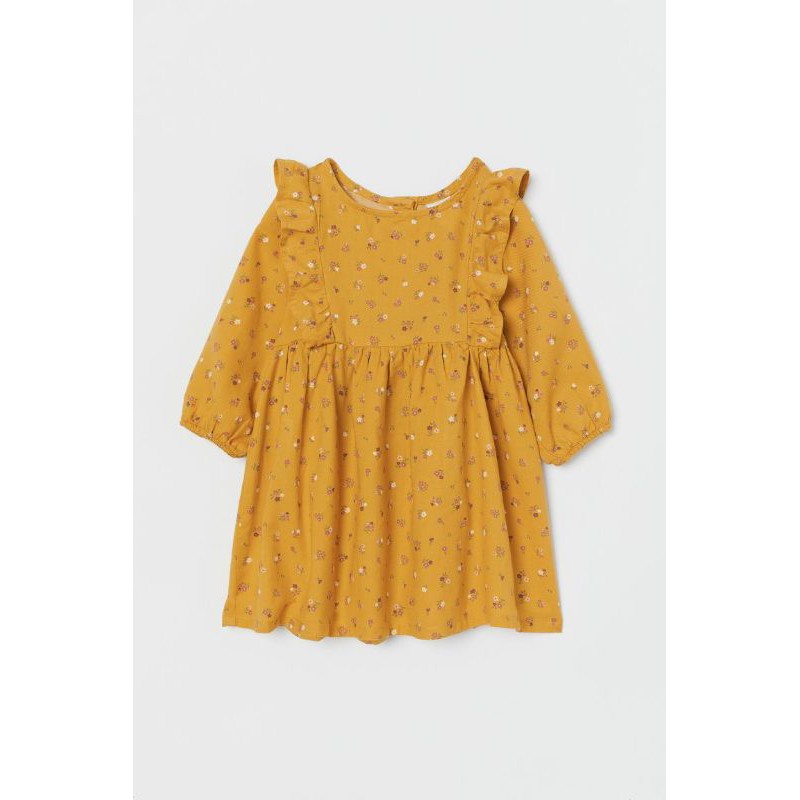 Váy thô dài tay H.M US A.uth size 6/9m đến 3/4y