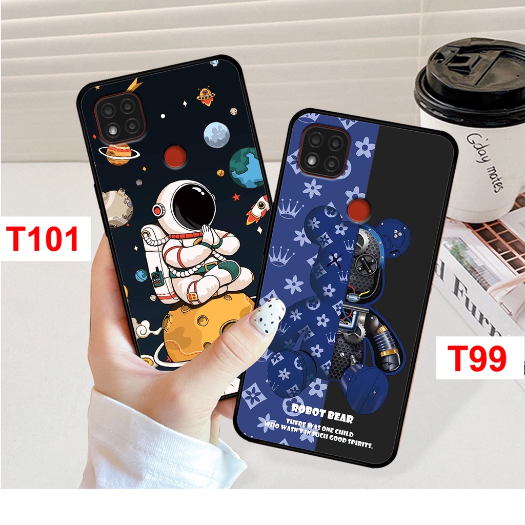 Ốp lưng Redmi 10C - Redmi 9C bảo vệ camera in hình bearbrick, phi hành gia vũ trụ. Ốp Redmi 9c - Redmi 10c Rẻ Bền Đẹp