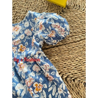 Váy hoa bé gái cotton A01