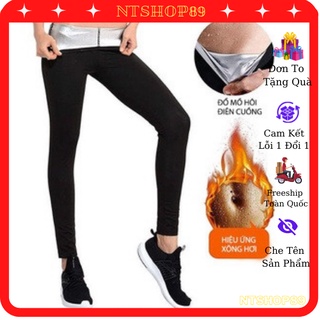 Quần Dài tập thể thao Sinh Nhiệt Đốt Cháy Mỡ Bụng Giảm Eo Siêu Nhanh