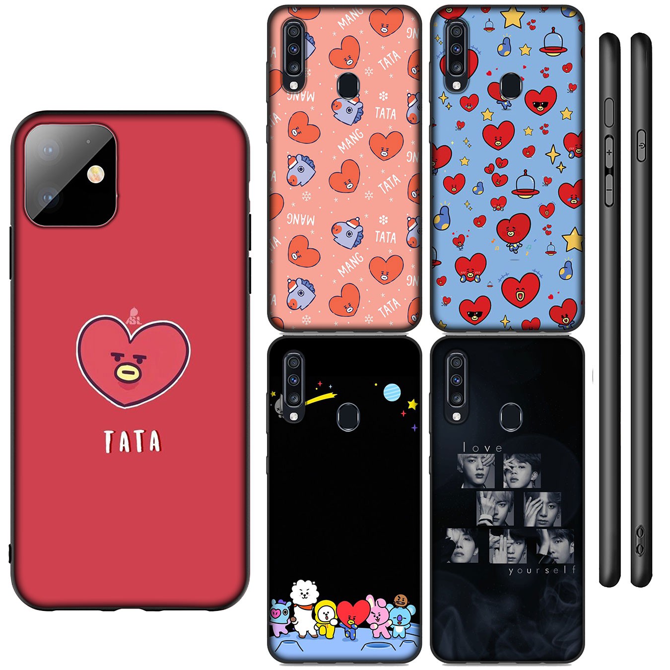 OPPO Realme C17 C15 C12 X3 XT X2 X7 7 7i narzo 30A 20 Pro Realme7I RealmeC12 Casing Soft Silicone BTS BT21 Bangtan Boys Phone Case