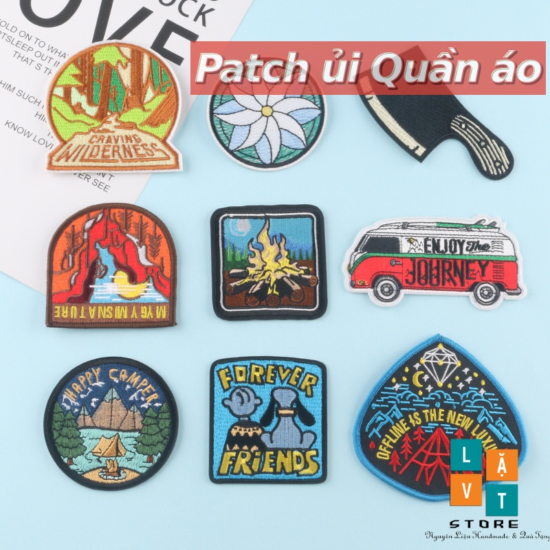 Sticker, Logo Patch Ủi Quần Áo ủi mang chủ đề cắm trại camping