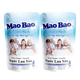 Nước Lau Sàn Mao Bao Hương Hoa Oải Hương Bộ 2 Túi 600ml/túi