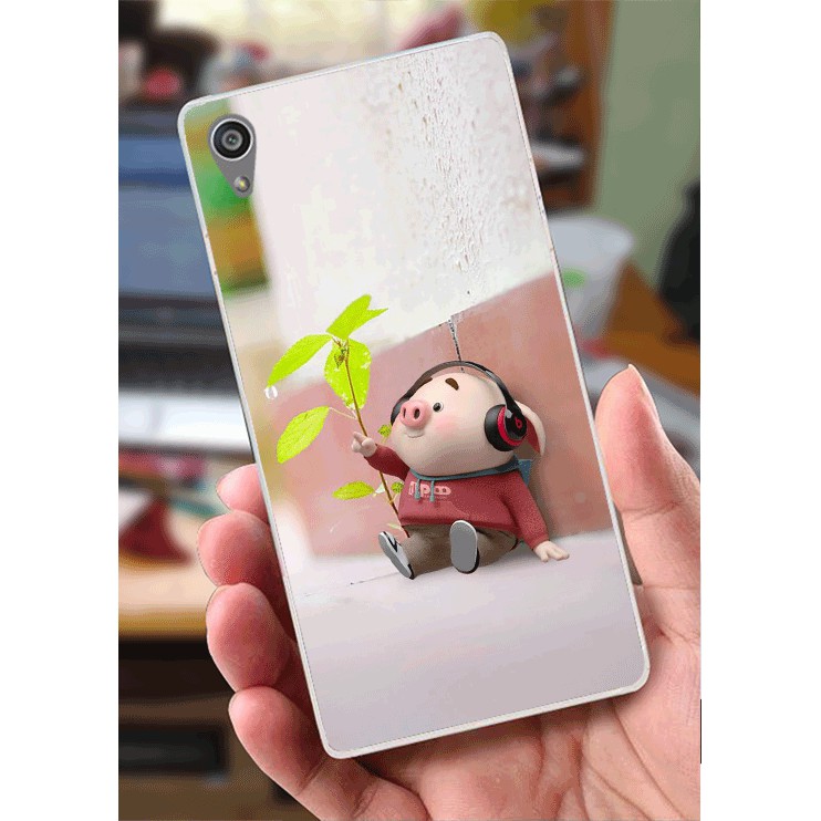 Ốp lưng Sony Xperia Z5 (dẻo viền trắng trong) - Cá Chép, Tulip, Heo Cartoon, Đại Bàng