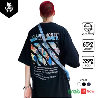 Áo Thun Tay Lỡ MH.CLOTHING Áo Phông Form Rộng FOC CLAUDE MONET Unisex Nam Nữ Dưới 75kg