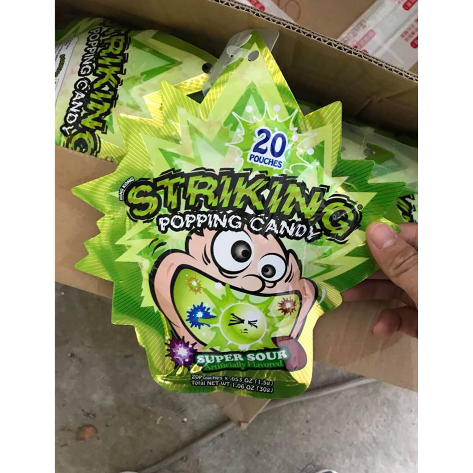 Kẹo nổ Striking Popping Candy  - Ăn vặt trở về tuổi thơ