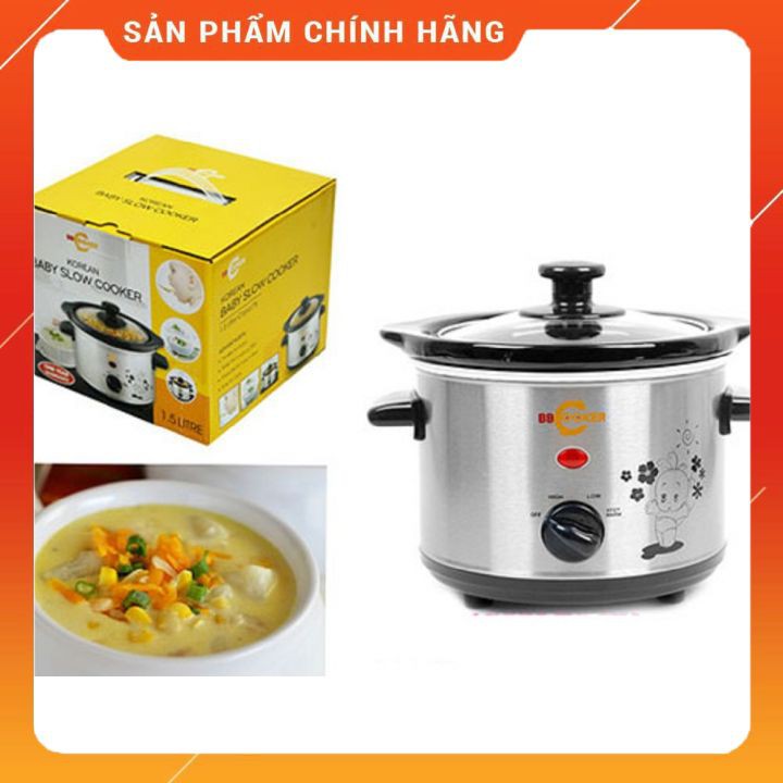 Nồi nấu cháo cho bé BBCooker chính hãng 1.5L