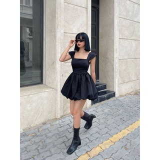 Đầm Xoè Cúp Đen Có Mút Ngực Amelie