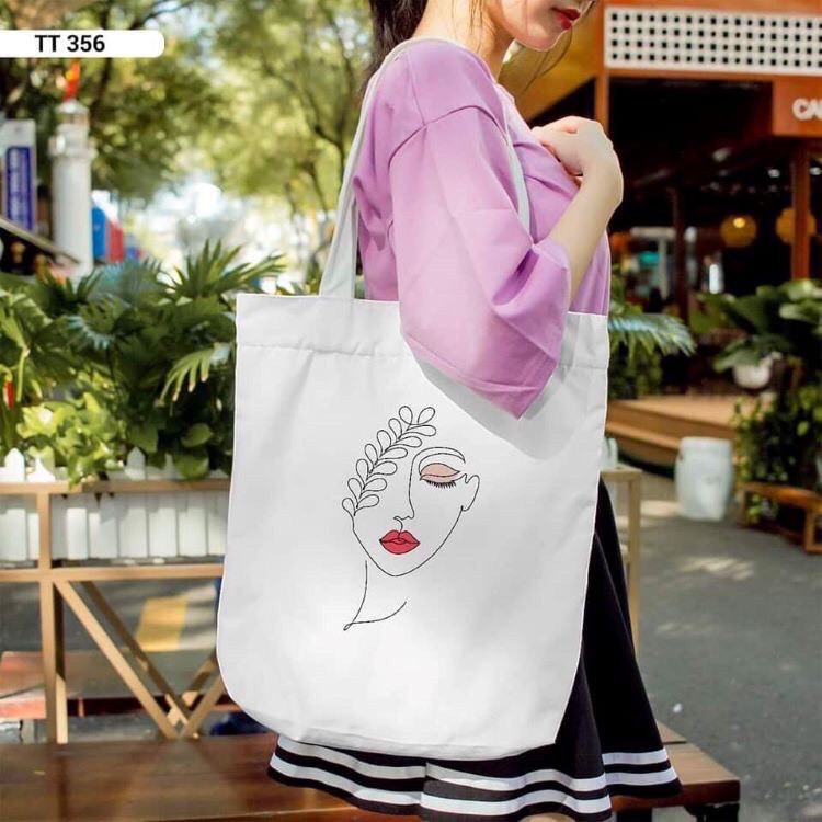 Túi vải túi tote vải canvas dày đẹp cho nữ đi học đi chơi siêu bền chất lượng giá rẻ-Hazi thời trang Unisex