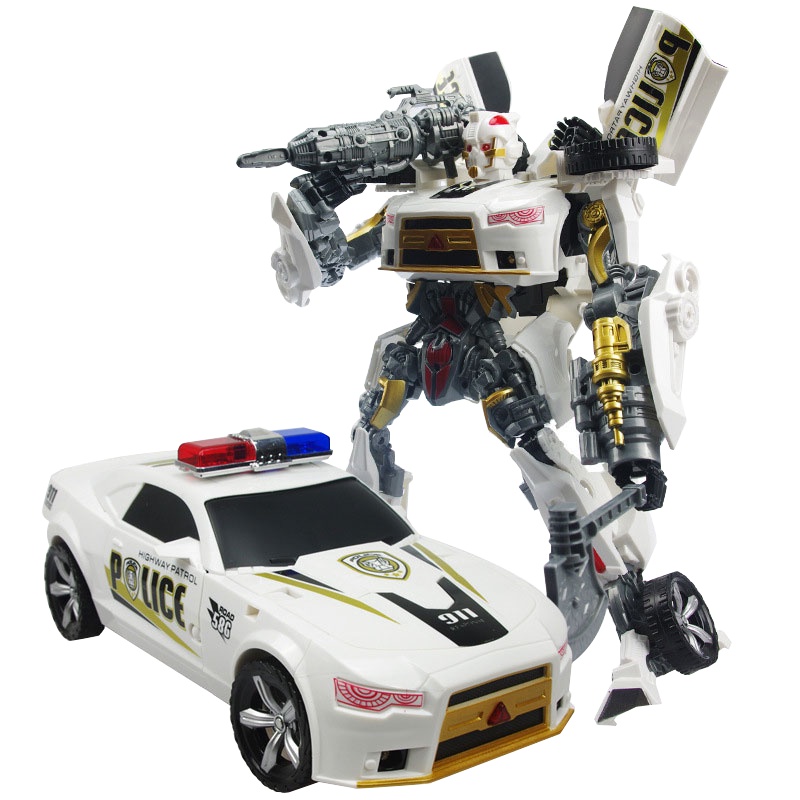 Robot Biến Hình Xe Cảnh Sát TQ -2 Kiểu Biến Hình –Tăng Trí Thông Minh Cho Trẻ