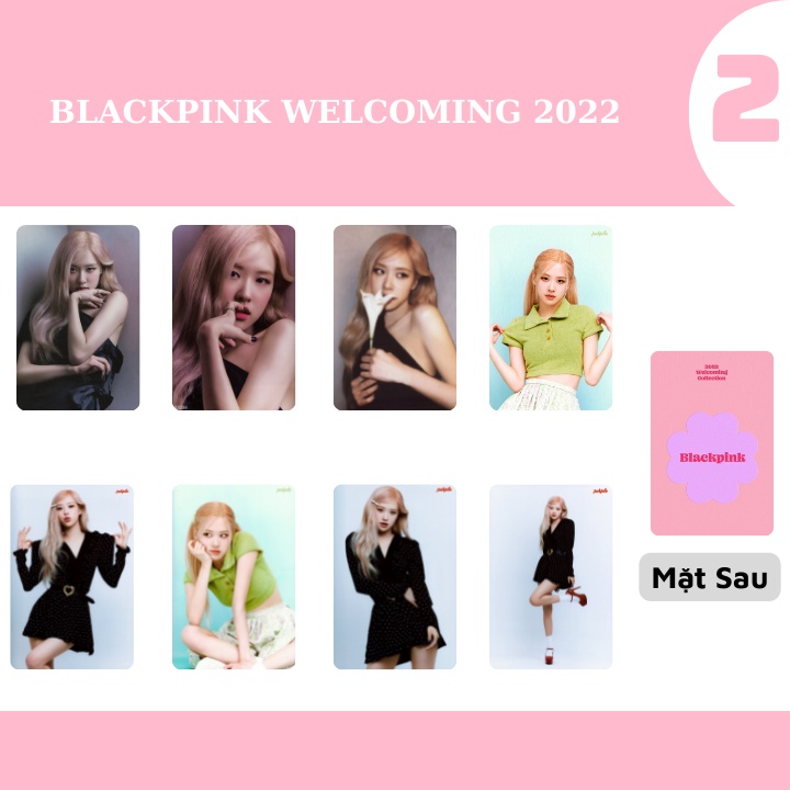 SET 8 CARD BLACKPINK WELCOMING COLLECTION 2022